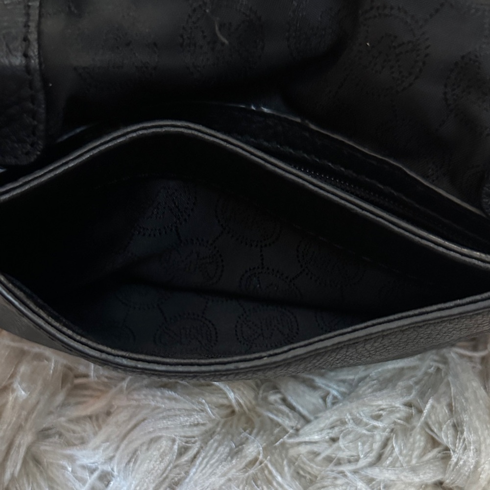 Michael Kors Black Crossbody Bag with Gold Accents - Picture 14 of 16
